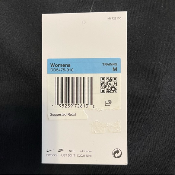 Nike One Therma-FIT One Dri-Fit, Mid-Rise Leggings, Black - Picture 8 of 8